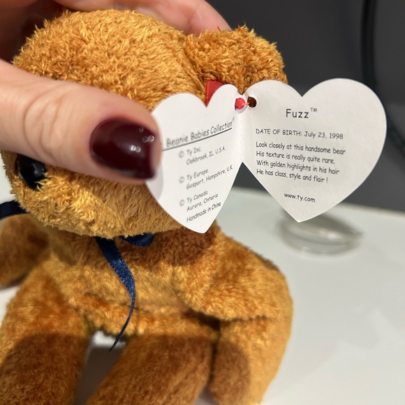 Rare. Ty Fuzz Beanie Baby with tag errors - Picture 3 of 4